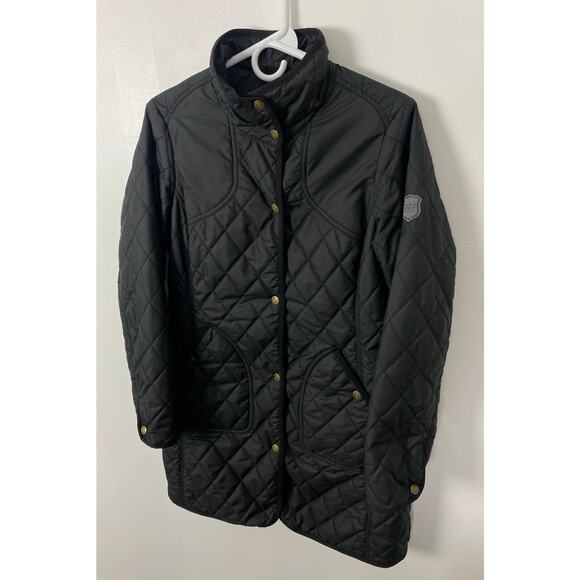 Women Eddie Bauer Sportshop quilted polyester insulated parka jacket coat PS - Picture 2 of 5